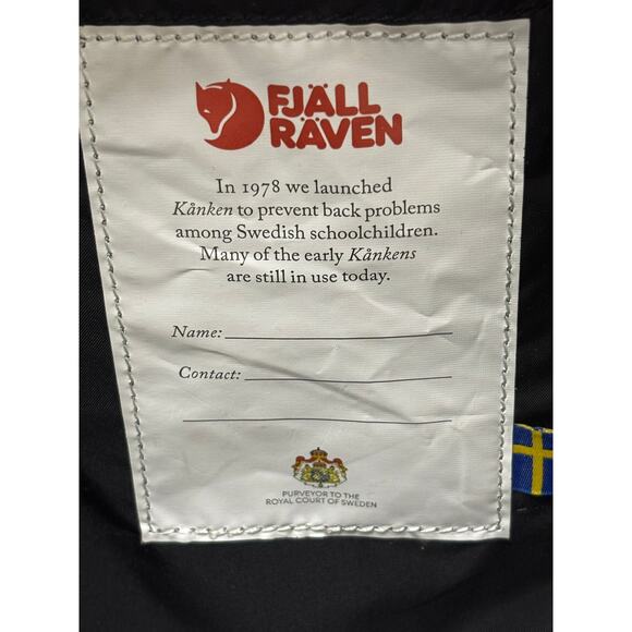 Fjallraven Kanken Black Backpack Purse Tote #60287 - Picture 7 of 9